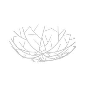 Ваза для фруктов Versa Белый Металл Сталь 30 x 9 x 30 cm