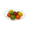 Ваза для фруктов Versa Белый Металл Сталь 30 x 9 x 30 cm