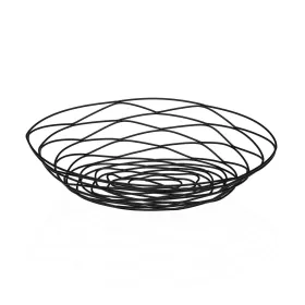 Ваза для фруктов Versa Чёрный Металл Сталь 23 X 7 X 31 CM