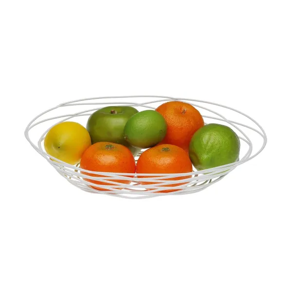 Vaisių dubuo Versa Balta Metalinis Plienas 23 X 7 X 31 CM