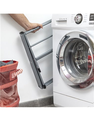 Folding and Extendable Metal Clothes Dryer with 3 Levels Cloxy InnovaGoods 11 Bars