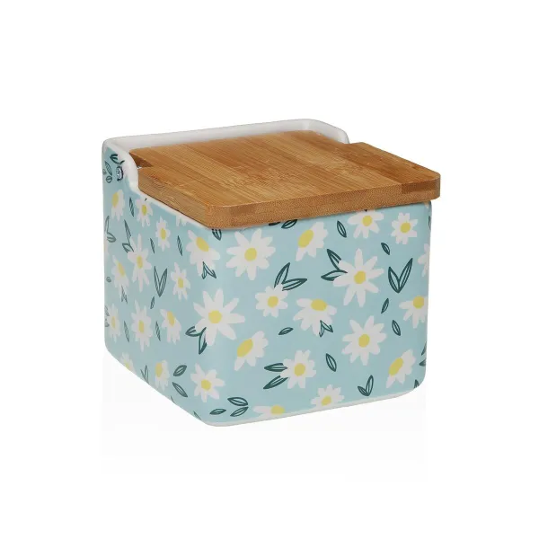 Sālstrauciņš ar Vāku Versa DAISY  Keramika 12,2 x 11,5 x 12,2 cm
