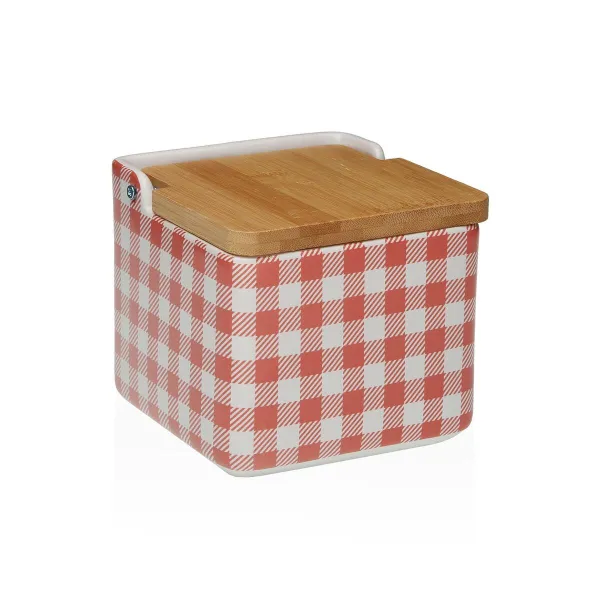 Salt Shaker with Lid Versa VICHY  Ceramic 12,2 x 11,5 x 12,2 cm