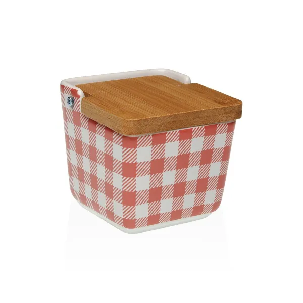Sālstrauciņš ar Vāku Versa VICHY  Keramika 8,8 x 8,5 x 8,8 cm