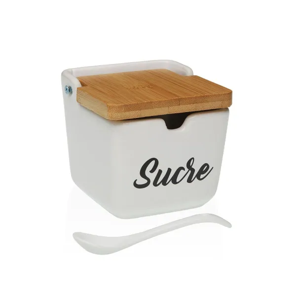 Sokeriastia Versa SUCRE Valkoinen Keraminen 8,8 x 8,5 x 8,8 cm