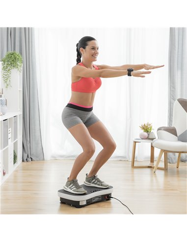 Vibration Training Plate with Accessories and Exercise Guide Vybeform InnovaGoods