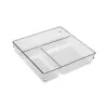 Ruokailuvälinejärjestelijä Versa Läpinäkyvä Muovinen 23,2 X 5,6 X 23,2 CM