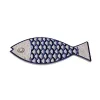 Galda paliktnis Versa Zils Pelēks Korķis Keramika Zivis 14 x 0,7 x 20 cm