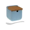 Sokeriastia Versa Sininen Keraminen Bambu Dolomite 8,3 x 8,3 x 8,3 cm