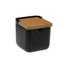 Cukurtrauks Versa Melns Keramika Bambuss Dolomite 8,3 x 8,3 x 8,3 cm