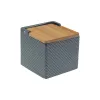 Солонка с крышкой Versa Серый Керамика Бамбук Dolomite 11 x 11 x 11 cm