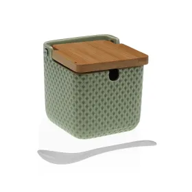 Сахарница Versa Зеленый Керамика Бамбук Dolomite 8,3 x 8,3 x 8,3 cm
