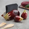 Napkin holder Versa Ceramic 8,5 X 15,8 X 5,9 CM Aubergine
