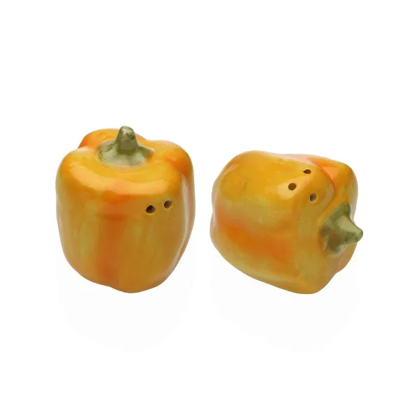 Suola- ja Pippurisirottimet Versa Keraminen Dolomite Paprika 7 X 5,8 X 5,8 CM