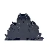 Napkin holder Versa Black Metal Steel Iron 4,5 x 10 x 15 cm