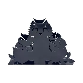 Коробка для салфеток Versa Чёрный Металл Сталь Железо 4,5 x 10 x 15 cm