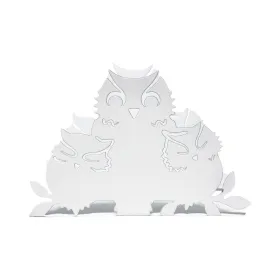 Коробка для салфеток Versa Белый Металл Сталь Железо 4,5 x 10 x 15 cm
