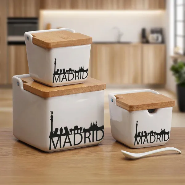Suola- ja Pippurisirottimet Versa Madrid Keraminen 8,8 x 8,5 x 8,8 cm