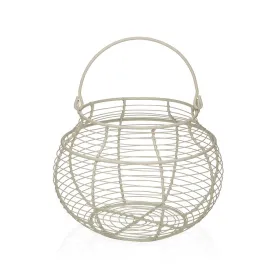Kiaušinio dėklas Versa Balta Metalinis Plienas 23 X 17,5 X 23 CM