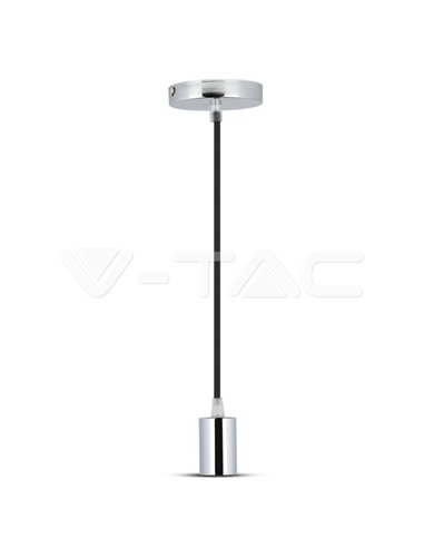 Chrome Pendant Light Black