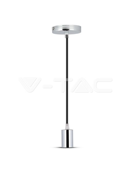 Chrome Pendant Light Black