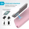 Speck Presidio2 Pro ClickLock & MagSafe - iPhone 16 Plus Case (Wednesday Pink / Boysenberry Purple / White)