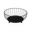 Ваза для фруктов Versa Чёрный Металл Сталь 27,5 X 11 X 27,5 CM