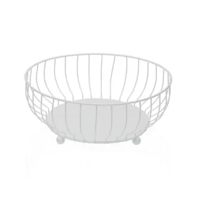 Vaisių dubuo Versa Balta Metalinis Plienas 27,5 X 11 X 27,5 CM