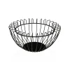 Ваза для фруктов Versa Чёрный Металл Сталь 26 x 12 x 26 cm