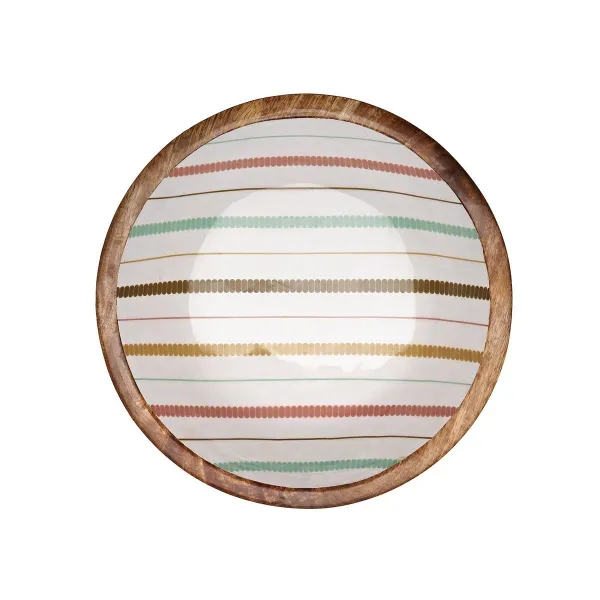 Salātu Trauks Versa Flint Mango koks 24 x 7 x 24 cm