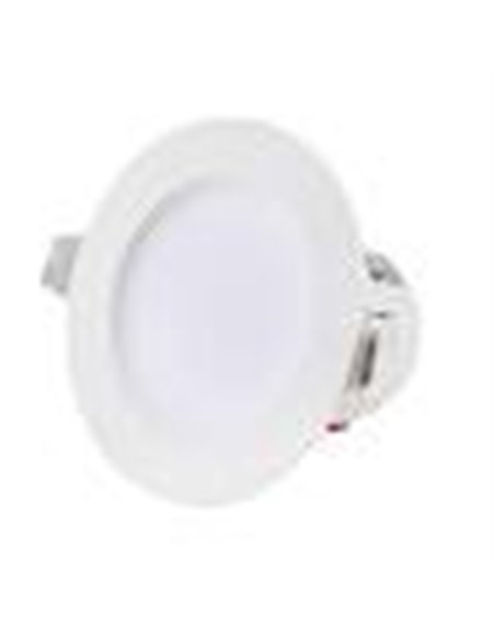 LED downlight IP44 5w, 3000K, recessed white Ø 60/83mm - 450 lm