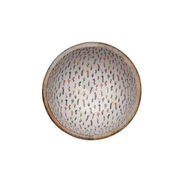 Bowl Versa Blume Mango wood 13 x 7 x 13 cm