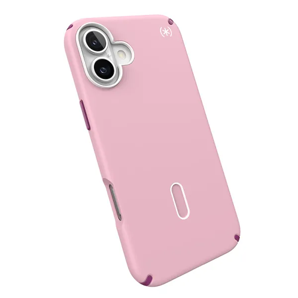 Speck Presidio2 Pro ClickLock & MagSafe - iPhone 16 Plus Case (Wednesday Pink / Boysenberry Purple / White)