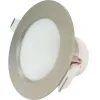 LED downlight IP44 5W, 3000K, recessed chrome Ø 60/83mm - 450lm