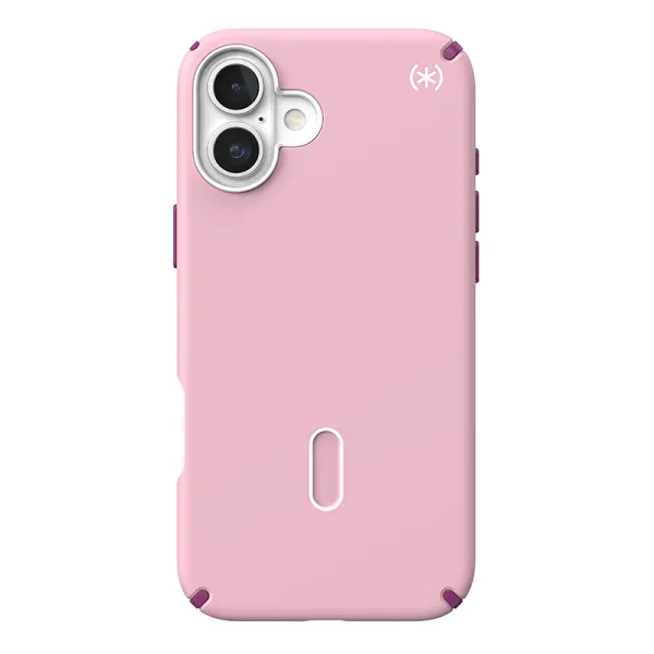Speck Presidio2 Pro ClickLock & MagSafe - iPhone 16 Plus Case (Wednesday Pink / Boysenberry Purple / White)