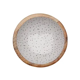 Salad Bowl Versa Speckle Mango wood 24 x 7 x 24 cm