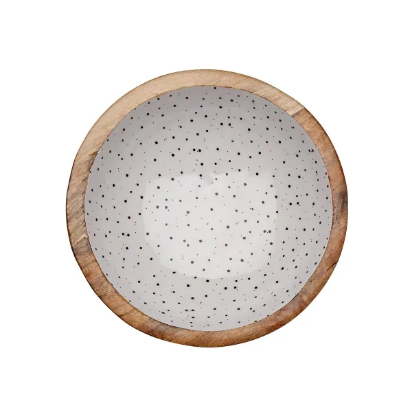 Salad Bowl Versa Speckle Mango wood 24 x 7 x 24 cm