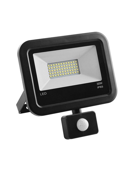 LED motion sensor floodlight black 30W