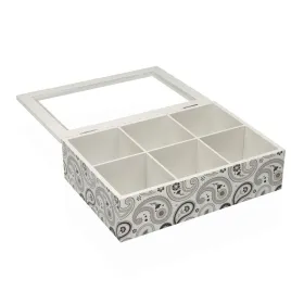 Коробочка для чая Versa GLOBB Деревянный 17 x 7 x 24 cm