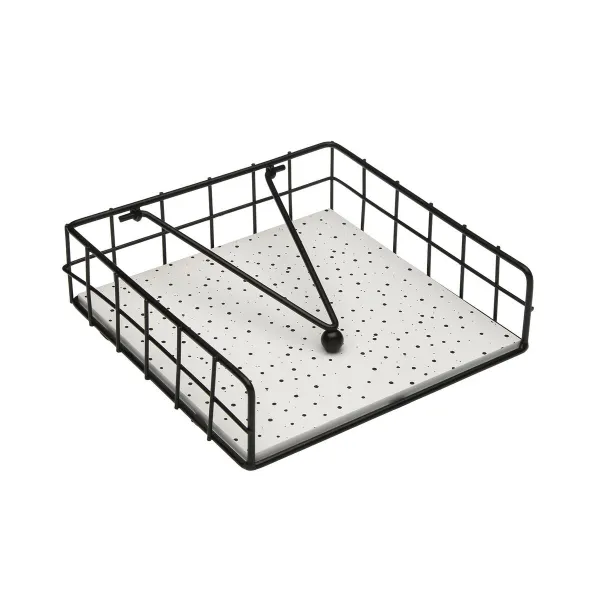 Servetėlės laikiklis Versa SPECKLE Plienas Medžio MDF 18 x 7 x 18 cm