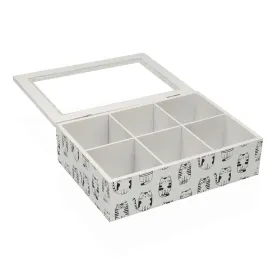 Коробочка для чая Versa GATTO Деревянный 17 x 7 x 24 cm