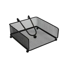 Napkin holder Versa Black Steel Iron 17,5 X 9 X 18 CM