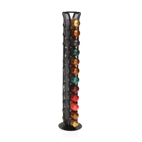 Capsule holder Versa Black Iron 7,5 X 33,6 X 7,5 CM Nespresso