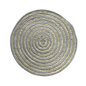 Table Mat Versa Grey Polyester Cotton 38 x 1 x 38 cm