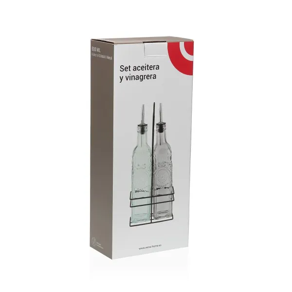 Набор масла и уксуса Versa Металл Cтекло 500 ml 7,2 X 32,5 X 13,7 CM