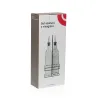 Oil and Vinegar Set Versa Metal Glass 500 ml 7,2 X 32,5 X 13,7 CM