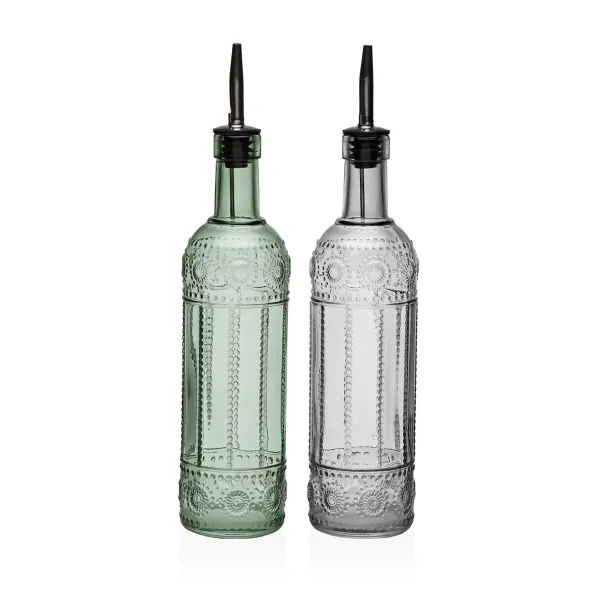 Öljy- ja viinietikkasetti Versa Metalli Lasi 500 ml 7,5 X 33,5 X 15,5 CM