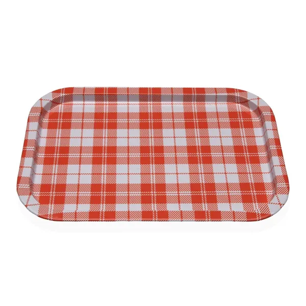 Поднос Versa Vichy Оранжевый Металл 23 X 1,5 X 34 CM