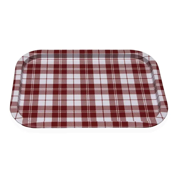 Padėklas Versa Vichy Raudona Metalinis 23 X 1,5 X 34 CM