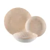 Ruokailuvälineet Versa Aylen Beige Posliini 18 Kappaletta